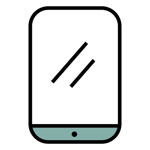 Smartphone-Symbol Strich PNG-Design