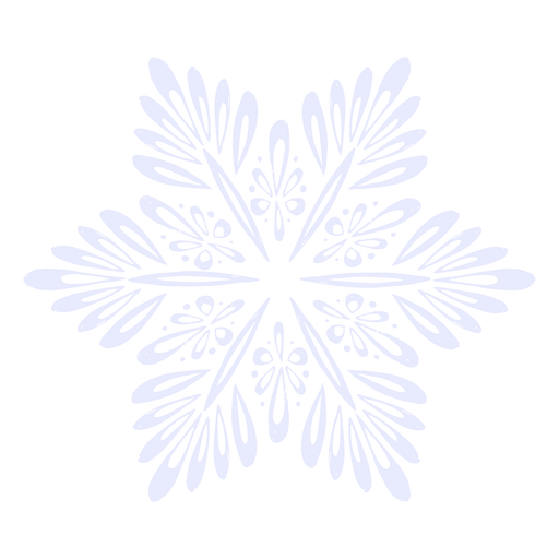 Snowflake illustration PNG Design