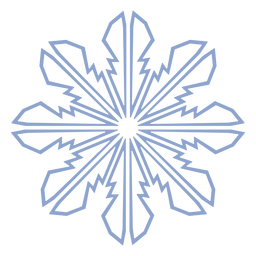 Traço de inverno padrão de floco de neve Desenho PNG