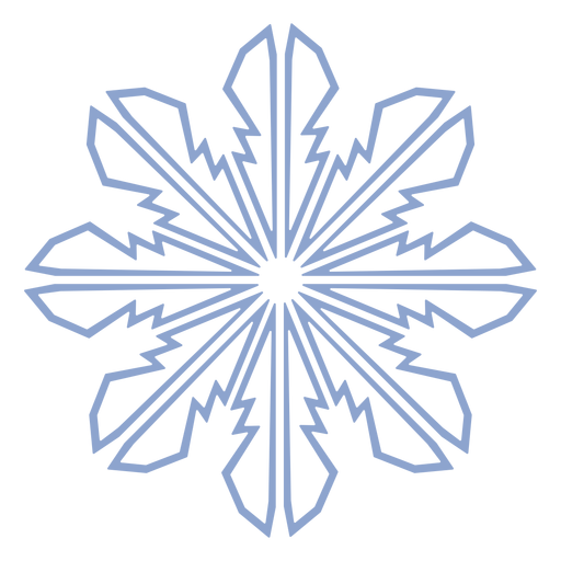 Schneeflockenmuster Winterhub PNG-Design