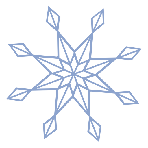 Download Snowflake stroke - Transparent PNG & SVG vector file
