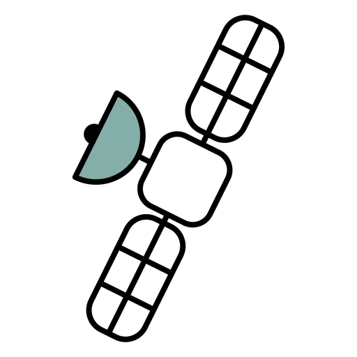 Traço do ícone do satélite espacial Desenho PNG