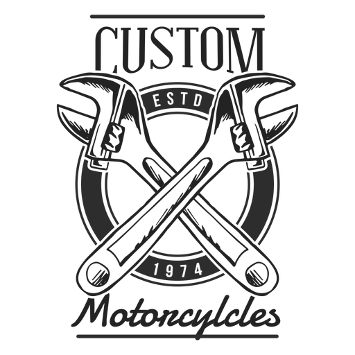 Insignia De Motocicleta De Texto De Llave Inglesa Descargar Png Svg Transparente