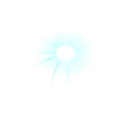 Mancha de lente pontual de raio de raio de luz Desenho PNG