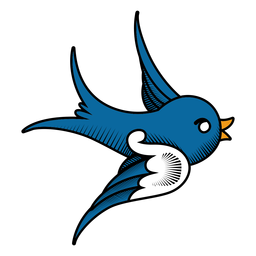 Tragar martin plana Diseño PNG