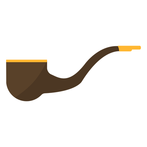 Pipa de tabaco plana Diseño PNG