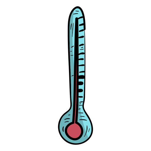 Thermometer Temperatur flach PNG-Design