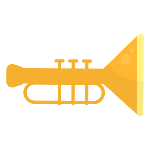 Trompete flach PNG-Design