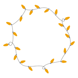 Weihnachtsgirlande Glühbirne Weihnachtsillustration PNG-Design