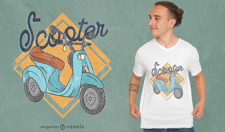 Scooter motorcycle t-shirt design