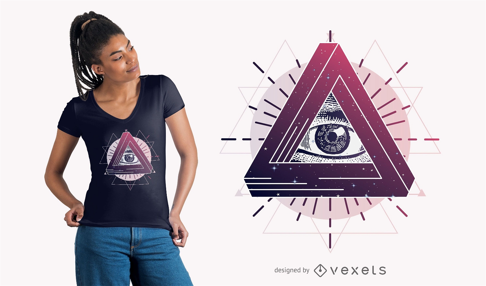 Diseño de camiseta Mystic Eye
