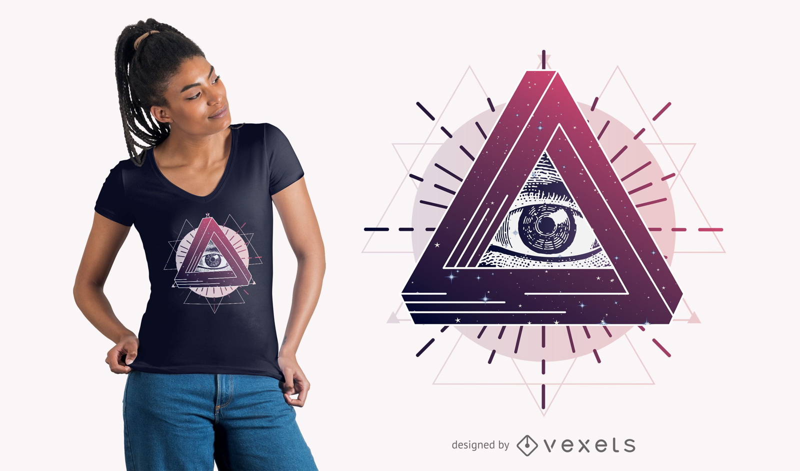 Mystic Eye T-Shirt Design