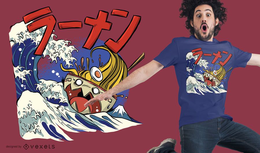Ramen Ship T-Shirt Design Ramen Ship T-Shirt Design
