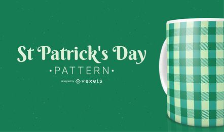 Saint Patrick Cross Line Pattern Saint Patrick Cross Line Pattern