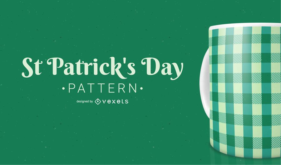 Saint Patrick Cross Line Pattern Saint Patrick Cross Line Pattern