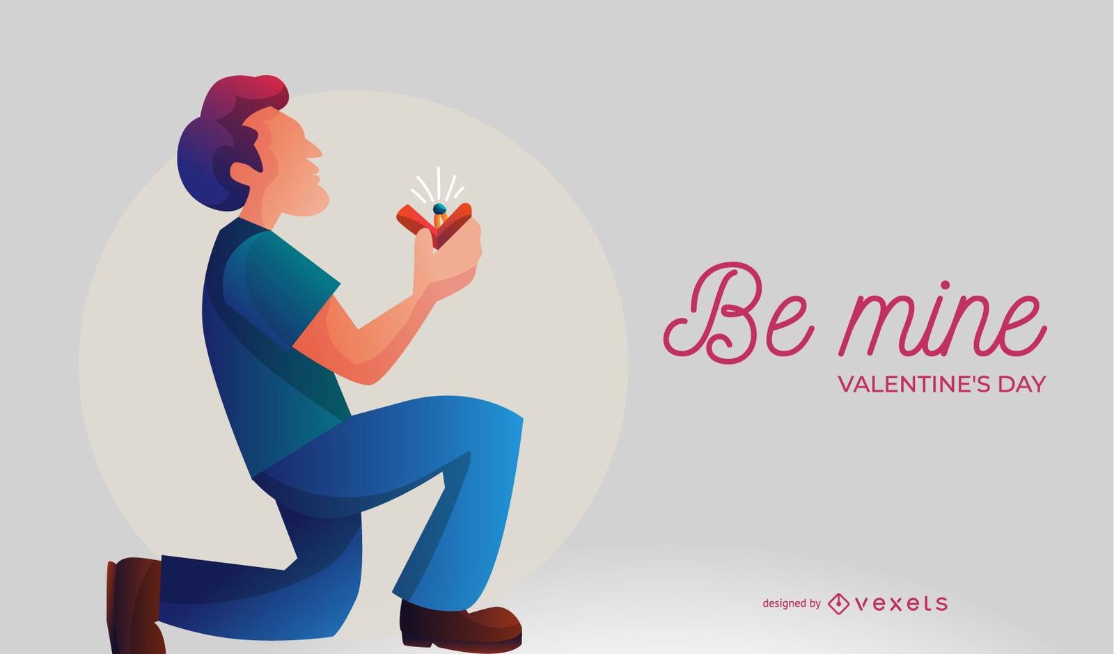 Be Mine Proposal Ilustraci?n