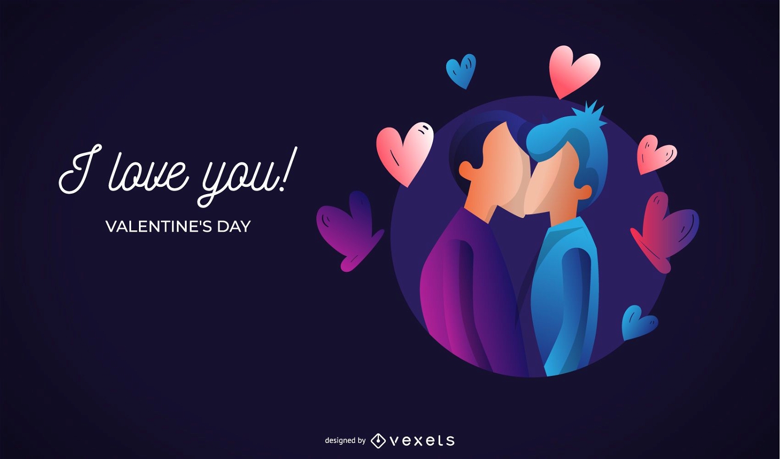 I Love You! Valentine's Day Illustration