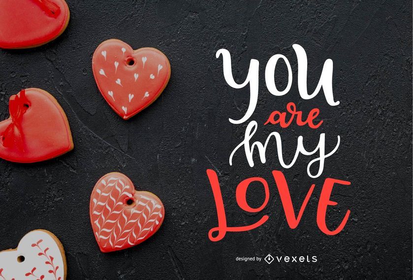 Tú eres mi diseño de letras de amor Tú eres mi diseño de letras de amor