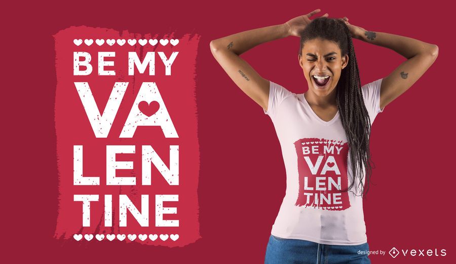Diseo de camiseta Be My Valentine Diseo de camiseta Be My Valentine