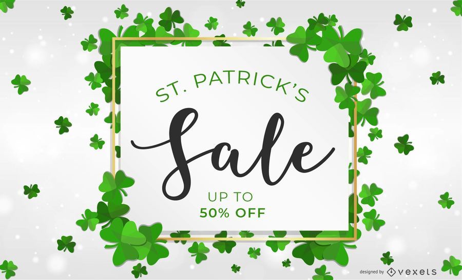 Diseño de la venta del día de San Patricio Diseño de la venta del día de San Patricio