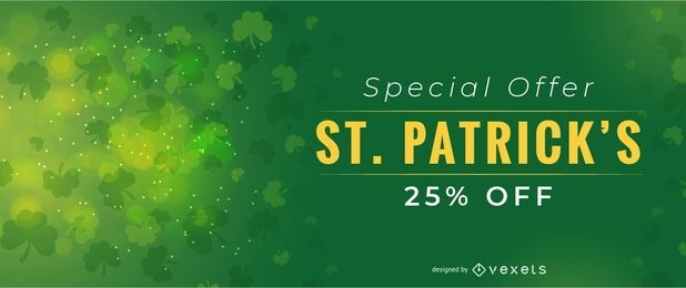 Design de oferta especial de Saint Patrick