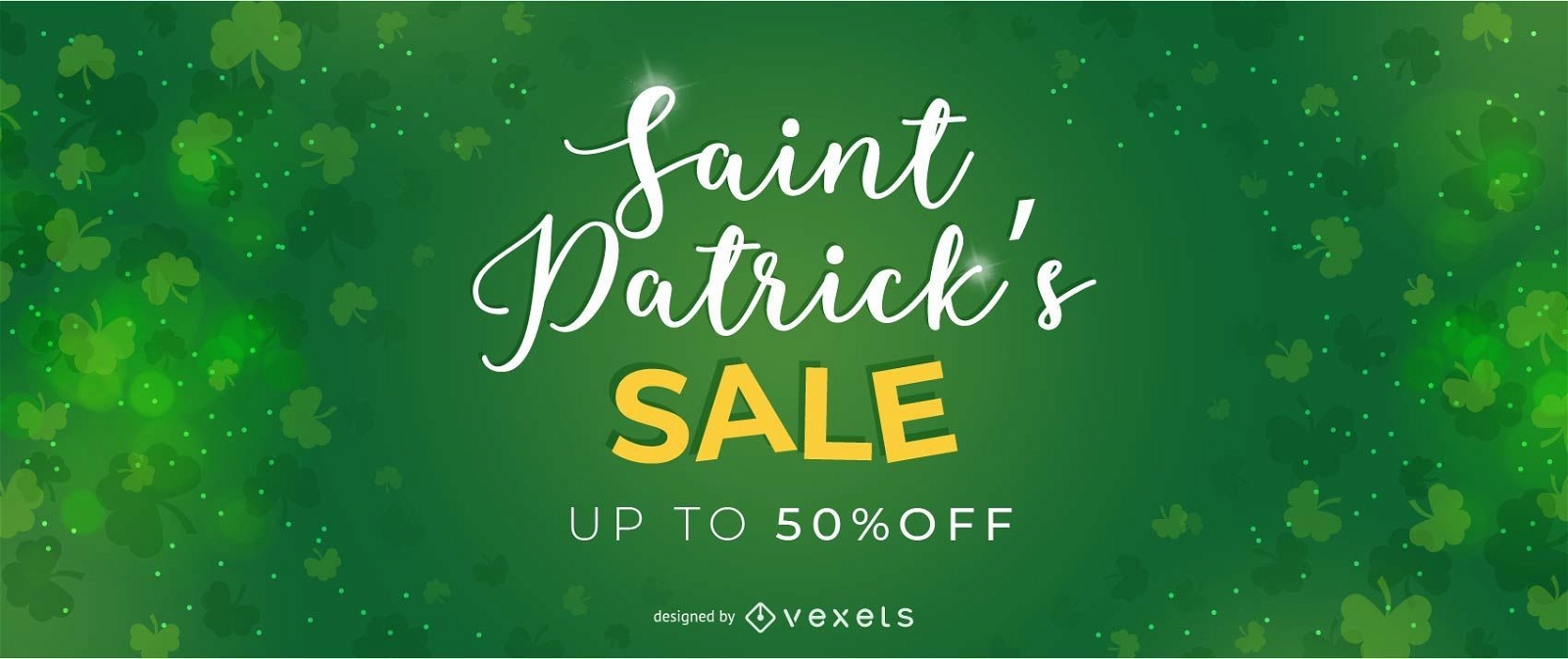 Saint Patrick&#39;s Sale Anzeigengestaltung