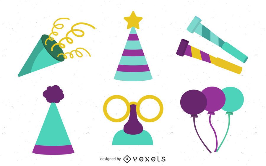 Party-Elemente-Icon-Set Party-Elemente-Icon-Set
