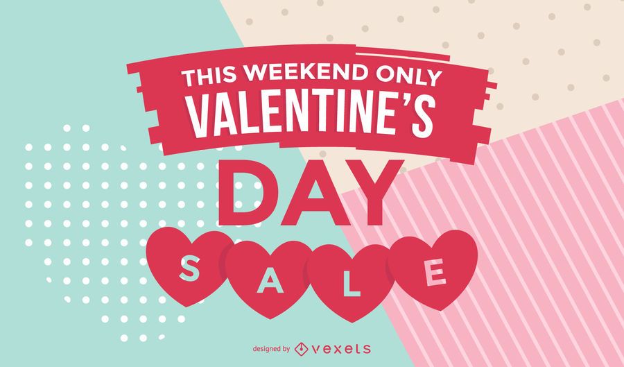 Diseño de promoción de venta de San Valentín Diseño de promoción de venta de San Valentín