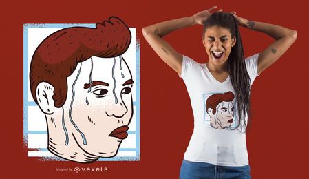 Diseño de camiseta Nervous Meme Diseño de camiseta Nervous Meme