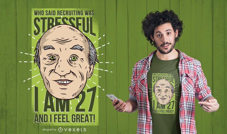 Stressed Recruiter T-Shirt Design Stressed Recruiter T-Shirt Design