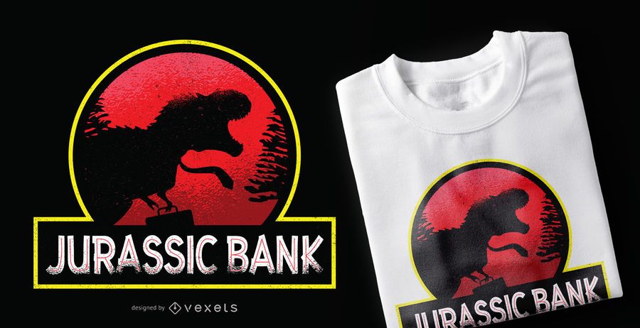 Jurassic Bank T-Shirt Design Jurassic Bank T-Shirt Design