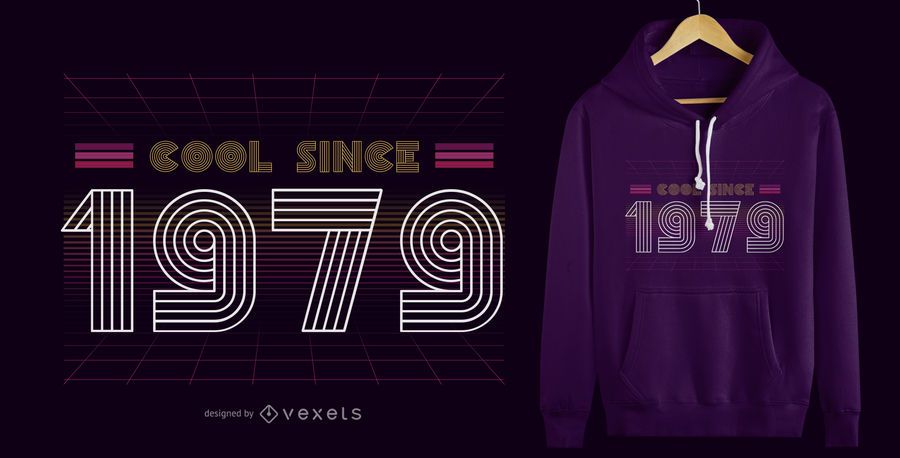 Retro Cool 1979 T-Shirt Design Retro Cool 1979 T-Shirt Design