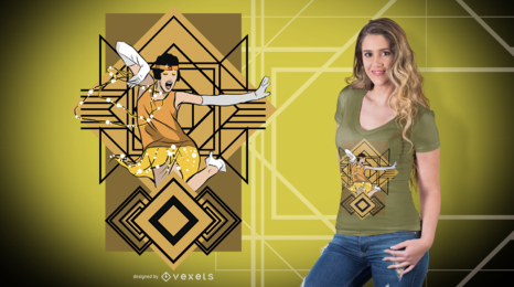 Twenties Dancer T Shirt Design Twenties Dancer T-Shirt Design
