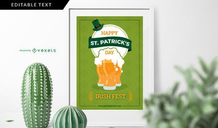 Saint Patrick's Day Irish Fest Poster Saint Patrick's Day Irish Fest Poster
