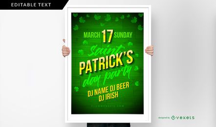 Saint Patrick's Day Party Poster Template Saint Patrick's Day Party Poster Template