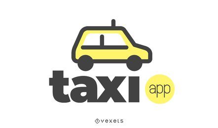 Diseño del logo de la aplicación de taxi. Diseño del logo de la aplicación de taxi.