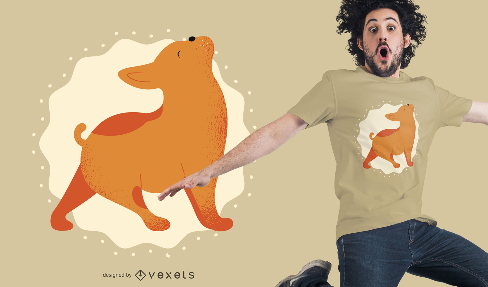 Design de t-shirt de ioga para animais de estimação