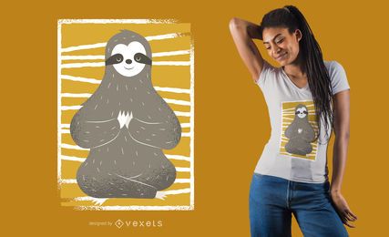 Sloth Yoga Pose T shirt Design Sloth Yoga Pose T-shirt Design