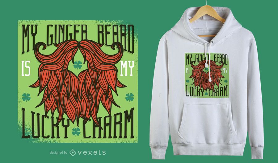 Ginger Beard T-Shirt Design Ginger Beard T-Shirt Design