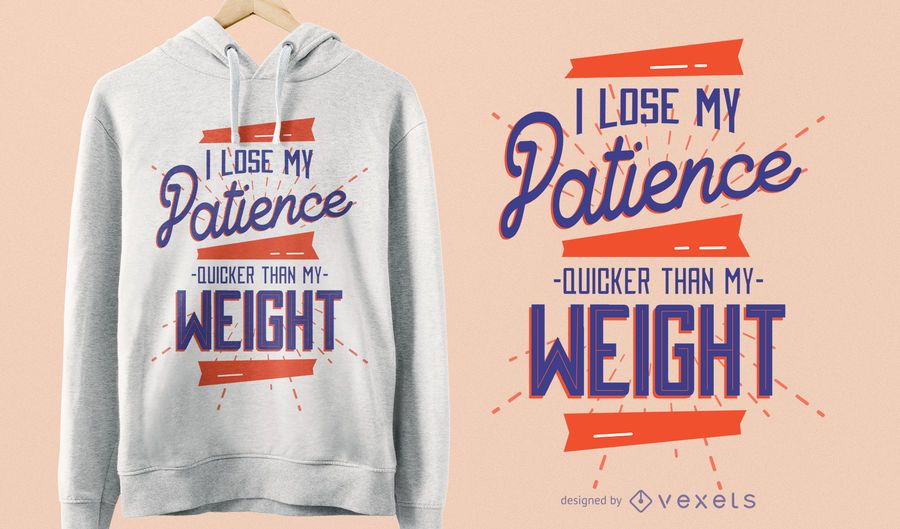 Lost Patience T-Shirt Design Lost Patience T-Shirt Design