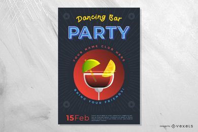 Dancing Bar Party Poster