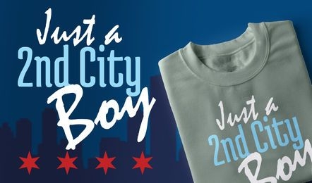 Design de camiseta masculina da segunda cidade