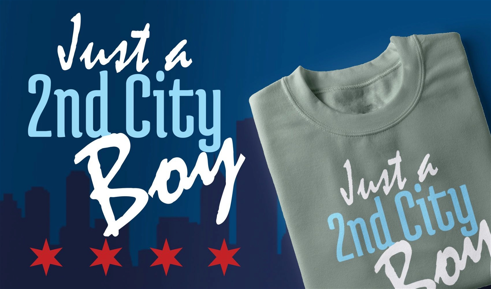 Dise?o de camiseta Second City Boy.