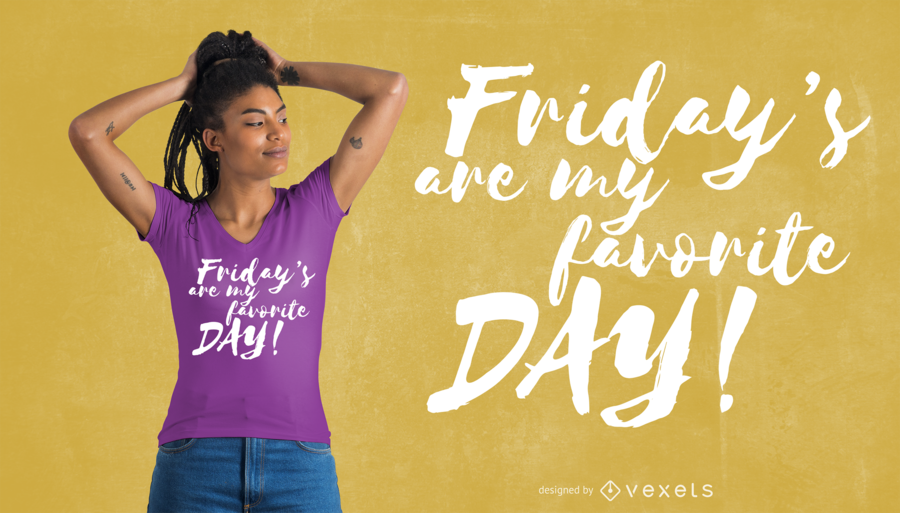 Sexta-feira Favorito T-Shirt Design Sexta-feira Favorito T-Shirt Design