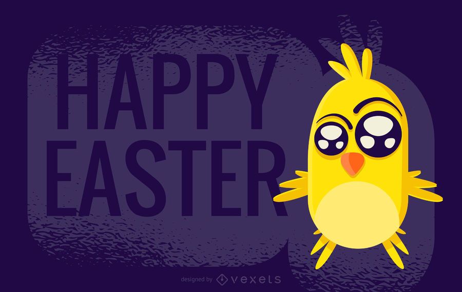 Easter Chick Greeting Design Easter Chick Greeting Design