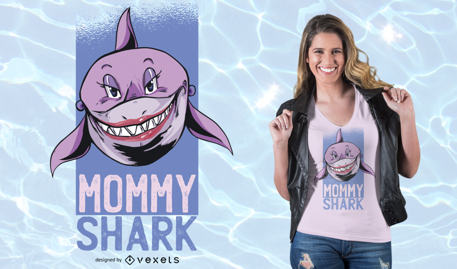 Diseño de camiseta de Mommy Shark Diseño de camiseta de Mommy Shark