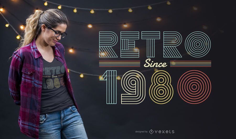 Diseño retro de la camiseta de 1979 Diseño retro de la camiseta de 1979