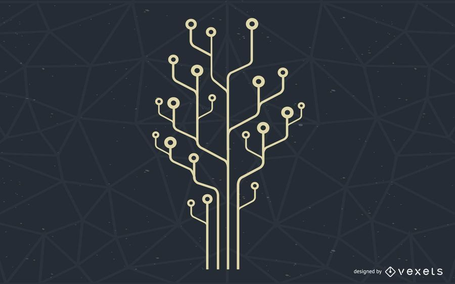 Computer Technology Tree Illustration Computer Technology Tree Illustration
