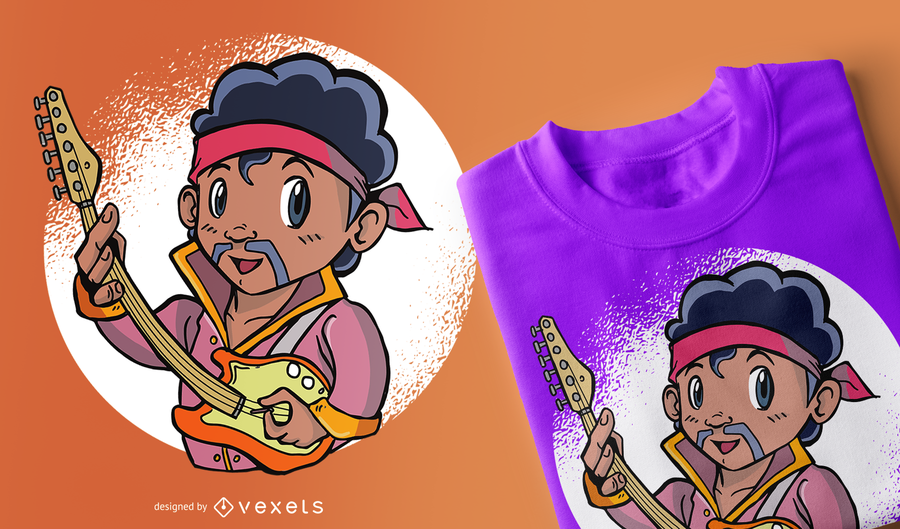 Hendrix Kid T-Shirt Design Hendrix Kid T-Shirt Design