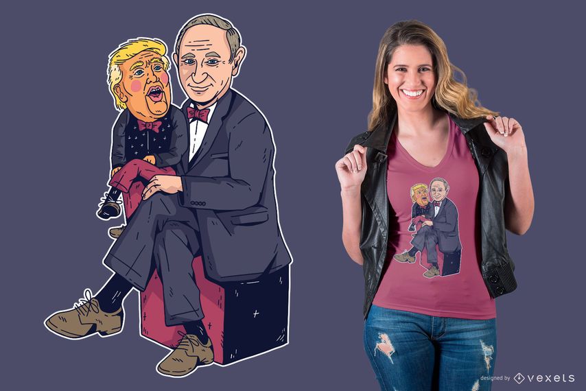 Diseño de camiseta Putin & Trump Diseño de camiseta Putin & Trump